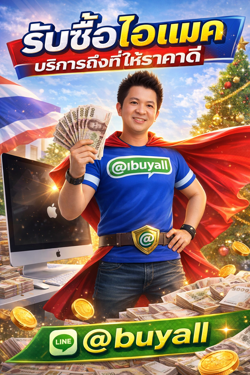 รับซื้อไอแมค มือสอง และรับซื้อไอแมค เก่า ติดต่อ Line @buyall โทร 091-1206831