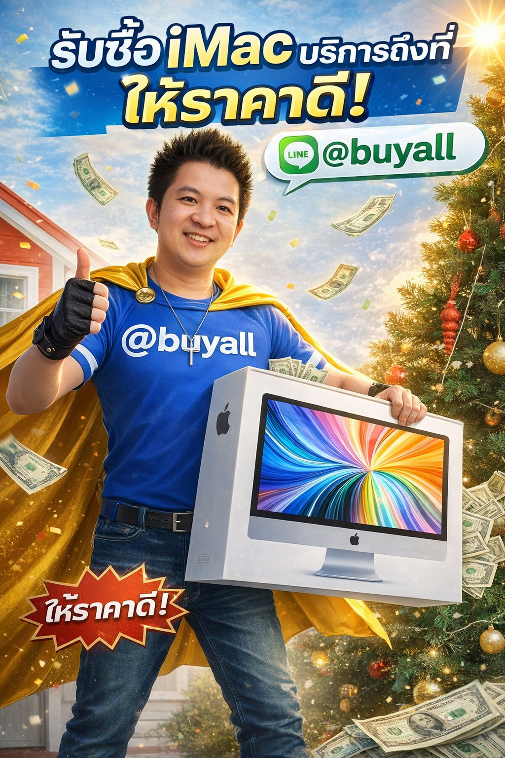 ภาพประชาสัมพันธ์บริการรับซื้อ iMac ของ รับซื้อกรุงเทพ.com พร้อม Line @buyall และเบอร์ติดต่อ 091-1206831